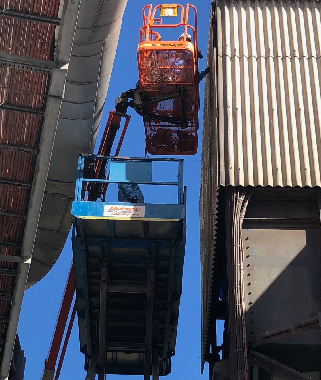 Asbestos removal with required equipment Asbestos removal from an old building with required equipment